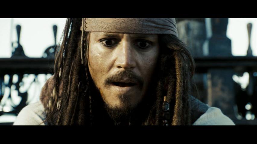 ...UP! Johnny Depp as Captain Jack Sparrow