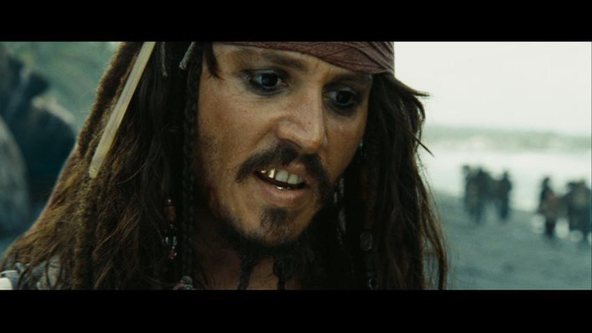 ...less in it. Johnny Depp as Captain Jack Sparrow