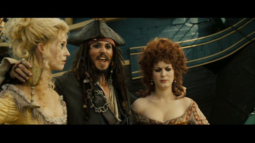 And... Johnny Depp as Captain Jack Sparrow