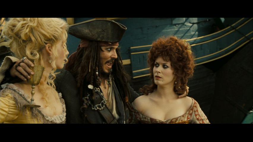 And... Johnny Depp as Captain Jack Sparrow