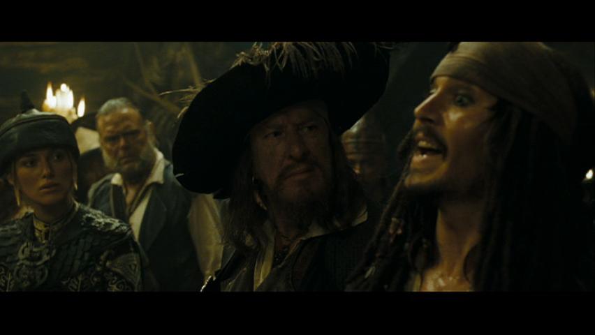 Ay? Johnny Depp as Captain Jack Sparrow