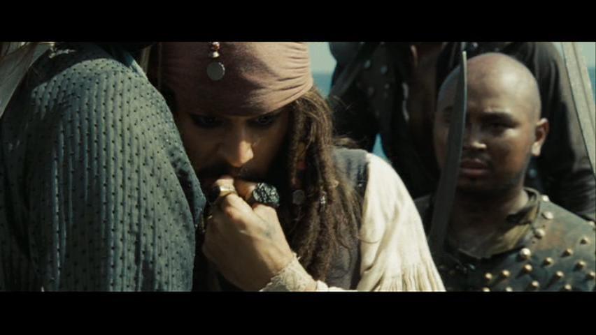 ...while I think of a way to... Johnny Depp as Captain Jack Sparrow