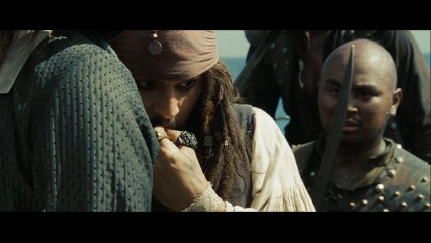 ...talk myself out of this... Johnny Depp as Captain Jack Sparrow